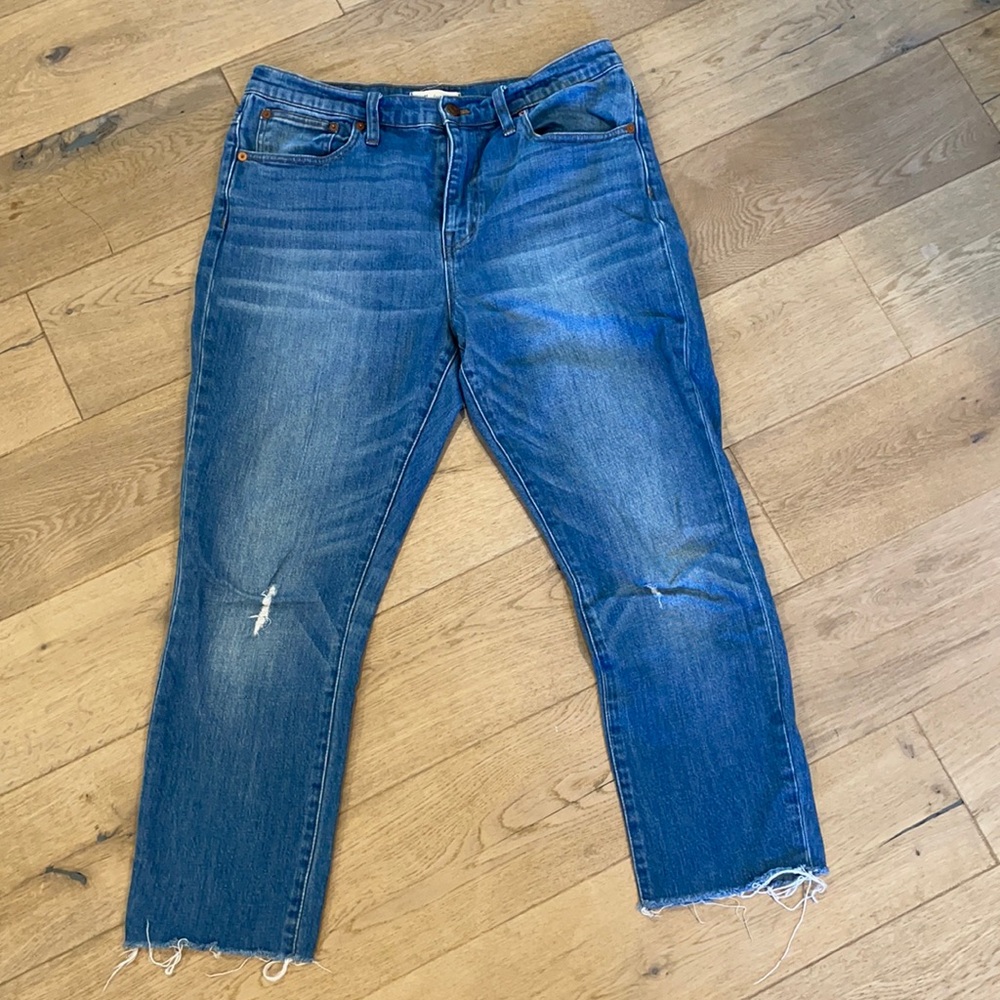 Madewell High Rise Slim Crop Boyfriend Jean - 29